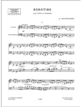 Sonatine pour violon et violoncelle - HONEGGER - Partition - Duos